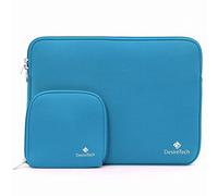 Laptop Sleeve Case with Small Accessory Bag - Compatible with Apple MacBook Pro, Air, Microsoft Surface, Chromebook and Notebook Computers - Highly Water Repellent, Soft Plush Inner Protector Cover