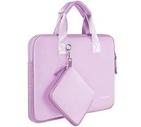 Laptop Sleeve Elastic Neoprene Case Compatible with 13-14 inch MacBook Air/Pro M1 M2, XPS 13, Surface Laptop 13.5", Water Repellent Notebooks Hand Bag with Handle and Small Case,L02P01