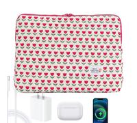 Laptop Sleeve,Laptop Bag Computer Case,35.5 Cm Exact Matching Ladies Bag Floral Print Organizer for Home Work Traffic Study Travel Indoor Outdoor