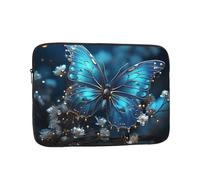 Laptop Sleeve Laptop Case Bag Shockproof Computer Carrying Bag Blue Butterfly and Moon Briefcase Handbags 12 inch