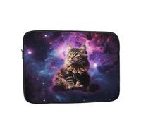 Laptop Sleeve Laptop Case Bag Shockproof Computer Carrying Bag Cat Sitting Inside Nebula Briefcase Handbags 10 inch