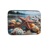 Laptop Sleeve Laptop Case Bag Shockproof Computer Carrying Bag Colorful Starfish on The Beach Briefcase Handbags 15 inch