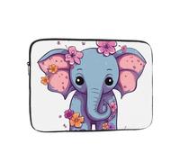 Laptop Sleeve Laptop Case Bag Shockproof Computer Carrying Bag Flower Cartoon Elephant Briefcase Handbags 15 inch
