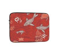 Laptop Sleeve Laptop Case Bag Shockproof Computer Carrying Bag Red sea Animal Briefcase Handbags 15 inch