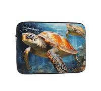 Laptop Sleeve Laptop Case Bag Shockproof Computer Carrying Bag Turtle Swimming in The sea Briefcase Handbags 15 inch