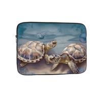 Laptop Sleeve Laptop Case Bag Shockproof Computer Carrying Bag Two Turtles and Shells Briefcase Handbags 13 inch