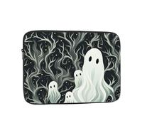 Laptop Sleeve Laptop Case Bag Shockproof Computer Carrying Bag White Patterned Ghost Briefcase Handbags 10 inch