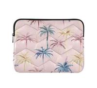 Laptop Sleeve Laptop Cover Computer Carrying Case Case Notebook Bag Briefcase Cushion Protective L Palm Trees Pink Pattern