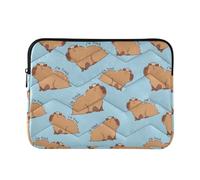 Laptop Sleeve Laptop Cover Computer Carrying Case Case Notebook Bag Briefcase Cushion Protective M Capybara I'm So Tired Pattern