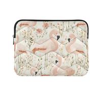 Laptop Sleeve Laptop Cover Computer Carrying Case Case Notebook Bag Briefcase Cushion Protective M Flamingo Flowers Pattern