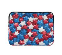 Laptop Sleeve Laptop Cover Computer Carrying Case Case Notebook Bag Briefcase Cushion Protective M Red Blue and White Star Candy Pattern