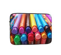 Laptop Sleeve, Padded Oxford for 15 inch " Notebook Colorful crayons print
