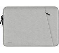 Laptop Sleeve, Shockproof Protective Computer Sleeve Cover with Accessories Pocket, Water Resistant Traveling Carrying 15.6 inch Laptop Bag Compatible for MacBook Dell HP Acer Lenovo, Gray