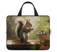 Laptop Sleeve with Handle Squirrel Eats Nuts Laptop Sleeve Bag Ultra-Thin Computer Bag Cover for 12-17 Inch