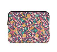 Laptop Sleeves 13-14 Inch Thin, Candy Canes Snowflakes Cartoon, Computer Carrying Bags for Work Business Journey
