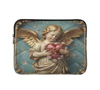 Laptop Sleeves - Angel Holds A Heart Quilting Protective Computer Sleeve Bag Designed to be Slim & Lightweight Portable Laptop case for Business Work-L