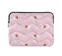 Laptop Sleeves - Angels Quilting Protective Computer Sleeve Bag Designed to be Slim & Lightweight Portable Laptop case for Business Work-M