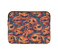Laptop Sleeves Bag 13-14 Inch Concise, Halloween Scary Pumpkin, Computer Sleeve with Zipper for Work Business