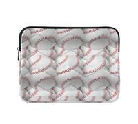 Laptop Sleeves - Baseballs Quilting Protective Computer Sleeve Bag Designed to be Slim & Lightweight Portable Laptop case for Business Work-L