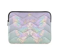 Laptop Sleeves - Butterfly Fairy Quilting Protective Computer Sleeve Bag Designed to be Slim & Lightweight Portable Laptop case for Business Work-M