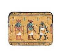 Laptop Sleeves - Cgyptian Gods Panel Quilting Protective Computer Sleeve Bag Designed to be Slim & Lightweight Portable Laptop case for Business Work-M