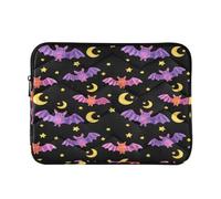 Laptop Sleeves - Cute Bat Quilting Protective Computer Sleeve Bag Designed to be Slim & Lightweight Portable Laptop case for Business Work-L