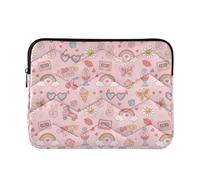 Laptop Sleeves - Cute Elements Quilting Protective Computer Sleeve Bag Designed to be Slim & Lightweight Portable Laptop case for Business Work-L