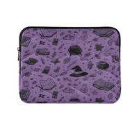 Laptop Sleeves - Doodle Drawings Of Witch Quilting Protective Computer Sleeve Bag Designed to be Slim & Lightweight Portable Laptop case for Business Work-M