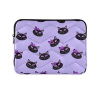 Laptop Sleeves - Evil Cats Quilting Protective Computer Sleeve Bag Designed to be Slim & Lightweight Portable Laptop case for Business Work-L