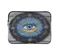 Laptop Sleeves - Evil Eye Quilting Protective Computer Sleeve Bag Designed to be Slim & Lightweight Portable Laptop case for Business Work-L
