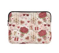Laptop Sleeves - Love Elements Quilting Protective Computer Sleeve Bag Designed to be Slim & Lightweight Portable Laptop case for Business Work-L