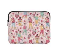 Laptop Sleeves - Love Elements Quilting Protective Computer Sleeve Bag Designed to be Slim & Lightweight Portable Laptop case for Business Work-L