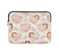 Laptop Sleeves - Love Elements Quilting Protective Computer Sleeve Bag Designed to be Slim & Lightweight Portable Laptop case for Business Work-L