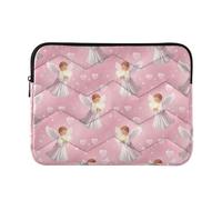 Laptop Sleeves - Loving Angels Quilting Protective Computer Sleeve Bag Designed to be Slim & Lightweight Portable Laptop case for Business Work-L