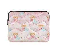 Laptop Sleeves - Loving Angels Quilting Protective Computer Sleeve Bag Designed to be Slim & Lightweight Portable Laptop case for Business Work-L