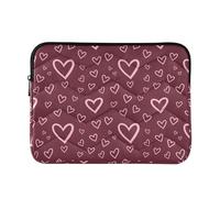Laptop Sleeves - Loving Heart Quilting Protective Computer Sleeve Bag Designed to be Slim & Lightweight Portable Laptop case for Business Work-M