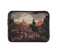 Laptop Sleeves - Western Cowboy Quilting Protective Computer Sleeve Bag Designed to be Slim & Lightweight Portable Laptop case for Business Work-L