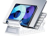 Laptop Stand - 29x18.6x15.1cm Adjustable Foldable C-Shaped Holder, Portable Laptop Riser, Aluminum Desktop Elevation Stand | Office Home Bed Desktop Tablet Couch Car Work Study