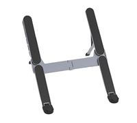 Laptop Stand, Aluminium Alloy Ventilated Cooling Stand for Tablets with USB Hub, Laptop Riser Stand, for Home, Office, Travel and On the Go Notebook Computer