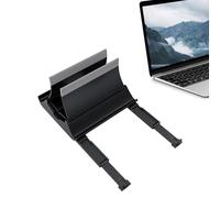 Laptop Stand - Compact Vertical Mount, Multifunctional Notebook Riser | Sturdy Desktop Frame With Heat Dissipation Slot For Office Setup, Device Storage, Tablet Support, And Workstation Organization