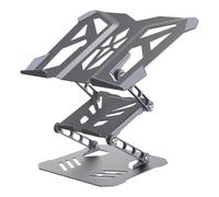 Laptop Stand for Desk,Adjustable Computer Stand with 360 Rotating Base, Foldable Laptop Stands with Phone Holder,Ergonomic Risers for Collaborative Work with Front Ledges, Airflows Cutouts