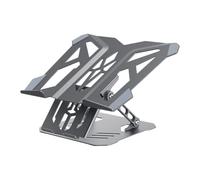 Laptop Stand for Desk,Adjustable Computer Stand with 360 Rotating Base, Foldable Laptop Stands with Phone Holder,Ergonomic Risers for Collaborative Work with Front Ledges, Airflows Cutouts