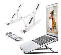 Laptop Stand for Desk, Adjustable Laptop Riser ABS+Silicone Foldable Portable Laptop Holder, Ventilated Cooling Notebook Stand for MacBook Pro Air, Lenovo, Dell, HP, More 10-15.6” Laptops,Tablet
