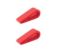 Laptop Stand Holder 2pcs Red Plastic and Silicone Slip-free Graduation Time | Protects Laptop and Desk, Portable Support for Steady Work, Computer Accessory for Daily Use