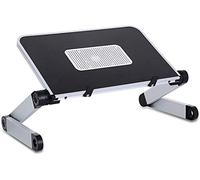 Laptop Stand, Recliner Aluminum Cooling Notebook Riser Laptop Mount Computer Holder Portable Laptop Stand With Non-Slip Density Board Baffle Compatible With 11'' -17''(Black)