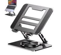 Laptop Stand- Turning Alloy Support, Heavy Duty Hardware, Slotted Machine Pedestal Including Airflow Slots | Professional Ergonomy Mount For Household Business School Tournament Seniors