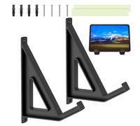 Laptop Stand Wall Mount - Durable ABS 14.7x6.5x3.8cm | Vertical Laptop Hanger Display Shelf | Computer Bracket Bedside Storage For Electronics Routers Frames Pictures And Office Space Saving Use