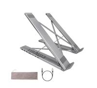 Laptop Stand with Docking Station | 8 in 1 USB C Hub Computer Holder - 5Gbps Data Transfer Foldable Laptop Riser with USB Ports,for Desk, Office, Home, Game, Work,