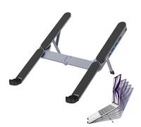 Laptop Stand with Docking Station, Cooling Ventilated USB Hub Tablet Stand | Height Adjustable Laptop Holder, for Home Office Desk Business Carrying