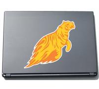 Laptop Sticker Laptop Skin 160MMX150 MM Engraved Tiger with a half body